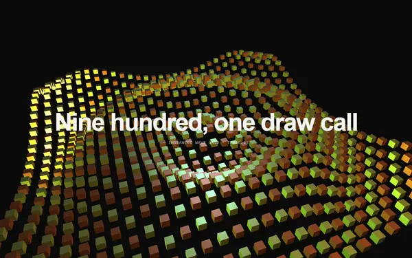 Instanced wave grid