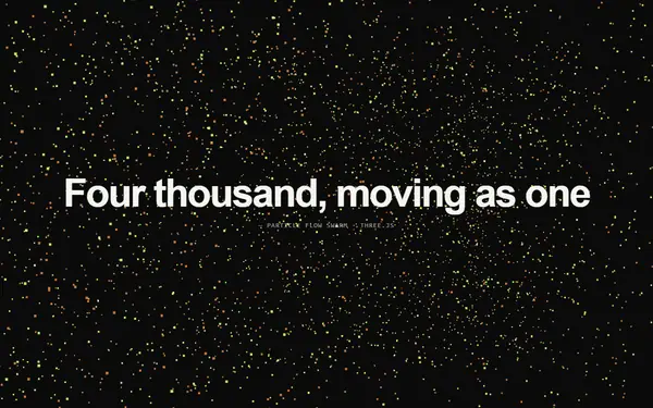 Particle flow swarm