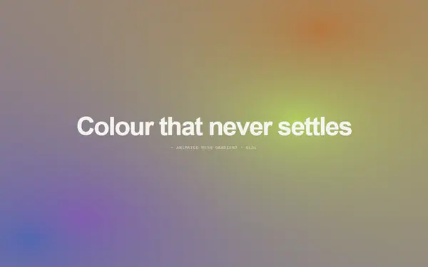 Animated mesh gradient