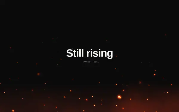 Flame — rising sparks